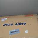 ANDY STAR Gold Bathroom Mirror for Wall, 30x36 Brushed Gold Rounded Rectangle Mirror for Vanity in SUS304-Anti-Rust, Wall-Mounted Horizontal/Vertical 1 Deep (Brass)