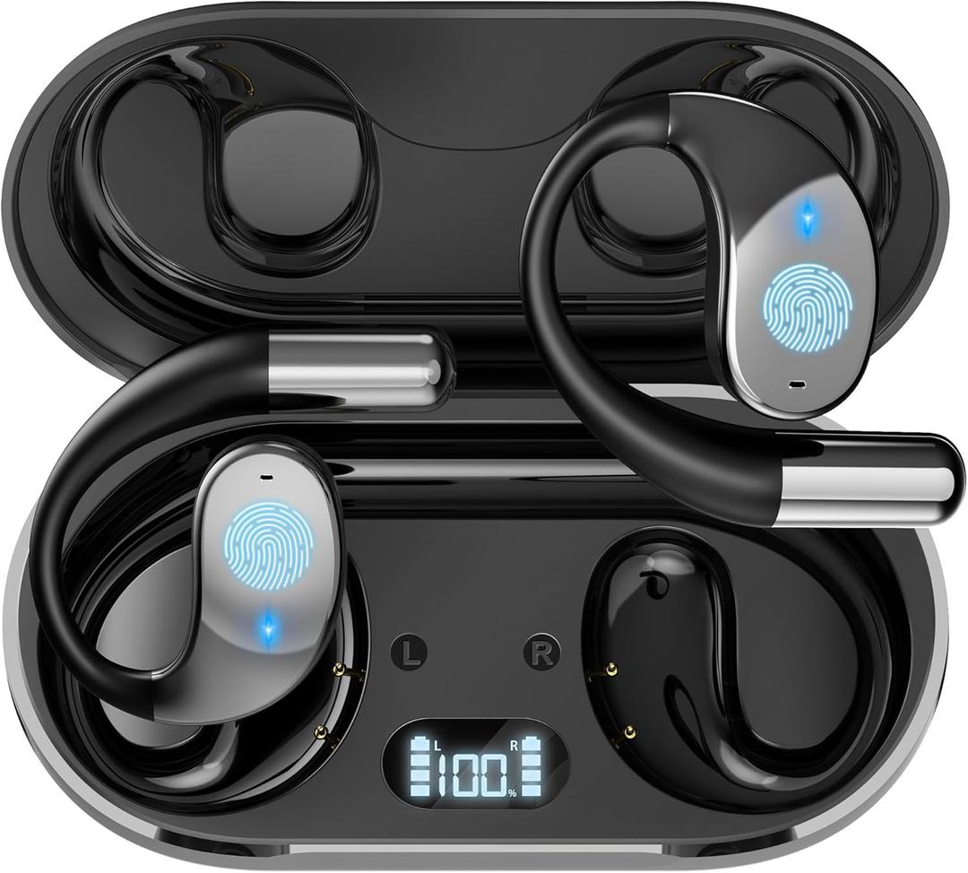 Translation Earbuds, 3-in-1 AI Language Translator Earbuds with Premium Sound, Long Battery Life, Translating Earbud with Charging Case for Business, Learning, and Travel, Modern Black