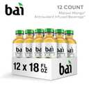 Bai Antioxidant Infused Water Beverage, Malawi Mango, with Vitamin C and No Artificial Sweeteners, 18 Fluid Ounce Bottle, 12 Pack (EXP 08/20/26)