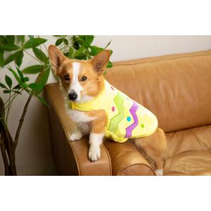 Midlee Easter Egg Dog Costume, Soft Plush Fabric (Yellow, Small)