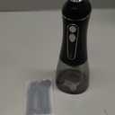 Water Flosser for Teeth Cleaning and Flossing, 5 Modes Rechargeable Cordless Oral Irrigator 320ml Water Tank Teeth Cleaner, IPX7 Waterproof Portable Electric Dentel Flossers for Home and Travel,Black