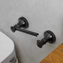RUMOSE Toilet Paper Roll Holder Bathroom Flexible Pivoting Tissue Handle on Wall Mounted Oil Rubbed Bronze Rustproof Toilet Tissue Roll Holder,Stainless Steel