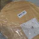 Hanobe Gold Cake Stand for Wedding: 11.7 Inch Round Arch Cupcake Display Stands with Wood Base Decorative Metal Hoop Centerpiece Decor for Party Birthday Baby Shower