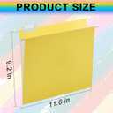 Hanging Colored File Folders,25 Pack Yellow Letter Size Hanging File Folders with 1/5-Cut Tabs,Ideal for Home and Office Organization and Papers Classification