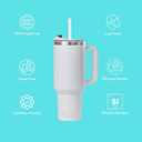 Sip + Sea Cayman 30oz Stainless Steel Tumbler with Handle, Lid & Straw  Double Wall Vacuum Insulated Travel Mug