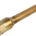 Straight Foot Dual Head Air Chuck for Tire Pressure Guage, 12" Extended Reach, 1/4" FNPT, 150 PSI, Truck, Tractor Trailer, Semi Truck, Dually, RV & Car, S-693-12