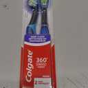 Colgate Total Advanced 360 Floss Tip Sonic Battery Powered Toothbrush, 2 Pack (Multicolored)