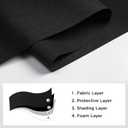 Joydeco 100% Blackout Roller Shades (Pro), Free-Stop Cordless Blinds for Windows, UV Protection, Natural Woven Blinds for Home and Office, Light-Proof Aluminum Cover (Black, 29" W x 75" H)