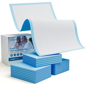 Bed Pads Disposable Adult 36"x48" 30 Count, Extra Large Heavy Duty Incontinence Underpads, Ultra Absorbent & Leakproof Chux Pads, Professional Protective Pee Pads for Seniors, Adults & Pets