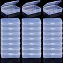 Clear Plastic Playing Card Boxes Snaps Closed Poker Gaming Playing Card Deck Cases Holder Plastic Storage Box Clear Trading Card Box Card Storage Organizer for Bank Business Card (24Pcs)