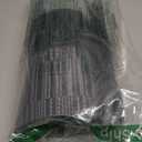 Placemats, Washable PVC Table Mats, Woven Vinyl Placemat for Dining Table Place Mats Set (6 Placemats and 1 Table Runner, Black and Grey)