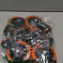 Stem Caster Wheels 4 inch Locking Threaded Stem Casters Set of 4 Heavy Duty, 1/2"-13 x 1(Stem Diameter 1/2",Stem Length 1"), No Noise Swivel Casters Industrial Castor Wheels for Cart, Furniture