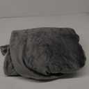 Bedsure Sherpa Fleece Blankets Queen Size for Bed - Thick and Warm, Soft Fuzzy Plush Queen Blanket for Winter, Grey, 90x90 Inches