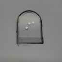 Double Glass Frame for Pressed Flowers Handmade, Metal Floating Picture Frame for Pressed Flower, Tabletop Display, Brass, ArcShaped, Black, 4x6 inches (FRAME ONLY) (4L" x 6W")