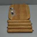 Small Wooden Step Stool, 9.3 x 9.3 x 9 Inch One Step Stool for Adults, Short Wooden Stool for Bathroom, Bedroom, Kitchen, Easy to Assemble, Holds up to 300 Lbs