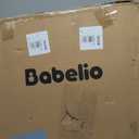 Babelio 36-57" Extra Wide Baby/Dog Gate, Auto Close with Large Walk Thru Door,Safety for Pet, House, Stairs and Doorways, Pressure Mounted for Chlid, White