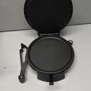 10inch Roti Maker Machine, Non-stick Electric Tortilla Maker with Adjustable Temperature Control and Removable Handle, Press to make Roti, Crepe, Chapati, Tortillera AC 110V 50/60Hz 1200W