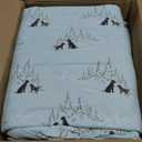 Eddie Bauer - Flannel Sheets King Size, Anti-Pilling & Wrinkle Resistant Cotton, Touchably Soft for All-Season Comfort - Bed Sheets with Matching Pillowcases & Fitted Sheet (Dog Friends Blue)