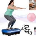 UCIN Vibration Plate Exercise Machine, Vibration Plate for Lymphatic Drainage, 330 Lbs Capacity Vibrating Plate for Weight Loss Home Fitness with Resistance Bands/Pilates Ball