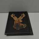 WAIU Cabin Wall Decor, Decorative Deer Wood Framed Forest Mountain Woodland Wildlife Lodge Elk Animal Picture Art Print Wall Decor, 10 x 14 Inches Set of 2, Elk