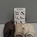 Soft Cotton Compression Socks for Women Men 20-30mmHg Knee High Support for Circulation, Nurses, Pregnancy, Travel, Medium-Large, 3 Pairs - Natural Land