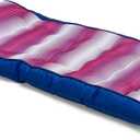 Big Joe Kona No Inflation Needed Pool Lounger with Headrest, Fade Fuchsia Double Sided Mesh, Quick Draining Fabric, 5.5 feet Big