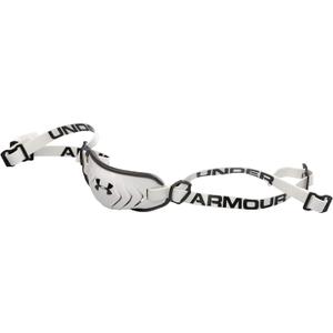 Under Armour Football Helmet Chin Strap, Adjustable Straps, Youth & Adult (White/ Black)