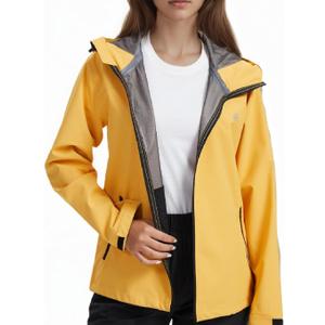 LAZAWG Rain Jacket Women Rain Coat with Hood Lightweight Breathable Waterproof Raincoat for Hiking Outdoor Travel Size XL