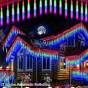 EAGWELL Christmas Meteor Shower Lights, 20 in 20 Tube Automatic Changing Cascading Rain Lights with 12 Modes, Waterproof Outdoor Xmas Decor for House, Yard, Wedding, Party