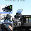 PZK Car Phone Holder for Toyota Highlander Hybrid Lmited/Platinum 2020-2024 2025 Accessories Only for 12.3-inch Screen Auto Lock Car Phone Mount Hands Free 360 Rotation (Not Fit 8-Inch L/LE/XLE)