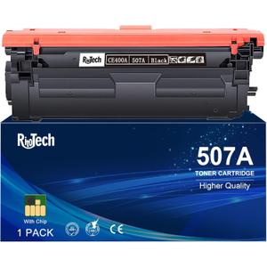 507A Black CE400A Toner Cartridge, Replacement Compatible for HP 507 507X CE400X for HP LaserJet 500 Color m551 m551dn m551n m551xh m570dn m570dw m575c m575dn m575f Printer (1-Pack)