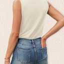 Agnes Urban Womens V Neck Tank Tops Dressy Summer Sleeveless Shirts Casual Loose Tunic Tops Blouses T Shirts (XL)