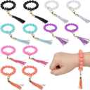 (T) Silicone Bead Clip On Bracelet