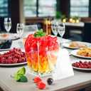 100 Pack Dessert Cups with Lids and Spoons 5 oz Mini Plastic Dessert Cups for Party Yogurt Parfait Jello Fruit Appetizer Cocktail Small Clear Reusable Square Dessert Bowls Shot Glasses