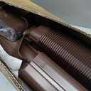 Mini Split Line Cover Set: 4" 17 Ft PVC Decorative Pipe Line Hide Cover Kit for Ductless Mini Split Air Conditioner, Central AC and Heat Pumps, Brown