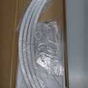 Ceiling Drapes Hanging Kit, 24 Inch Round Ceiling Canopy Hoop Hardware Kit, White Metal Ceiling Draping for Ceiling Drape Hanging Hoop Ring Kit for Wedding Ceremony Ceiling Decorations