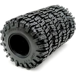 HOBBYSOUL RC 2.2 Crawler Tires 124mm Tall Soft Sticky Mud slingers Tyres for 1/10 TRX4 Axial SCX10 III Wraith Yeti redcat Everest 10 Upgrades