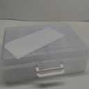 novelinks Transparent 4" x 6" Photo Cases and Clear Craft Keeper with Handle - 16 Inner Cases Plastic Storage Container Box (Clear)