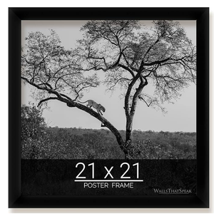Pack Of 3, 21x21 Black Picture Frame for Puzzles Posters Photos or Artwork 