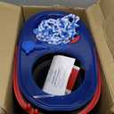 O-Cedar RinseClean Spin Mop & Bucket System | Clean with Water | Removes 99% of Bacteria Plastic