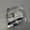 Elecan Uni-Directional DisplayPort to USB-C Adapter Cable 4 Ft 4K@60Hz 2K 1080P, No USB Power Needed, Display Port DP Converter for Touch, iPad, Mac, Portable Monitor, VR/XR/AR+Ties-NOT USB C to DP