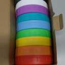 Bedgeta 9 Wide Mouth Mason Jar Lids with Silicone Ring,Thickened Leak-proof Lids Fit Ball,Kerr and More, 9 Color Plastic Lids, 86mm Plastic Mason Jar Lids