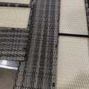 Shintenchi Outdoor Patio Furniture Sets, Wicker Patio sectional Sets 3-Piece, All Weather Wicker Rattan Patio Seating Sofas with Glass Coffee Table and Cushion (Blue Grey)