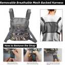 SMONT Tactical Molle Admin Pouch Detachable Magazine Pouches Plate Carrier Accessory Chest Bag for Men (Camouflage)