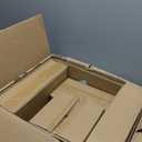 E-far Stoneware Dinnerware Sets for 4, 12 Pieces Reactive Glaze Plates and Bowls Sets, Elegant Dishes with Rustic Terracotta Base, Dishwasher & Microwave Safe, Scratch Resistant, Glacier White