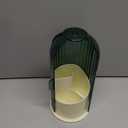 Emljkvp Makeup Brush Holder with Dustproof Cover 360 Rotating Makeup Brush Organizer for Vanity Bathroom, Green