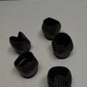 5pcs Office Furniture Caster Cups 2 Inch, Office Chair Wheel Stopper, Chair Leg Floor Protectors, Anti-Sliding Felt Furniture Pads for Hardwood Floors Protectors, Black