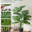 Florisso 28" Artificial Monstera Plant Tall Fake Faux Plants Indoor Outdoor Tree for Living Room Home House Decoration