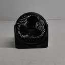 Amazon Basics Air Circulator Fan, Desk Fan for Bedroom, Home and Office, With 90-Degree Tilt Head, 3 Speed Settings, Lightweight (3 LBS), 35 Watts, Black, 11.1"W x 6.3"D x 10.9"H