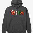 Bruh Funny Saying Bro Teens Boys Kids Christmas Xmas Pullover Hoodie XL